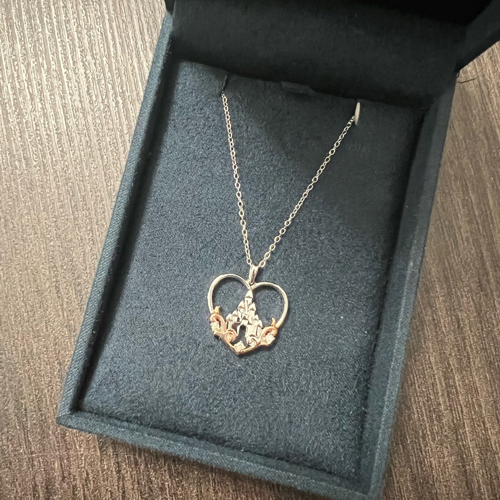 Disney enchanted castle necklace
